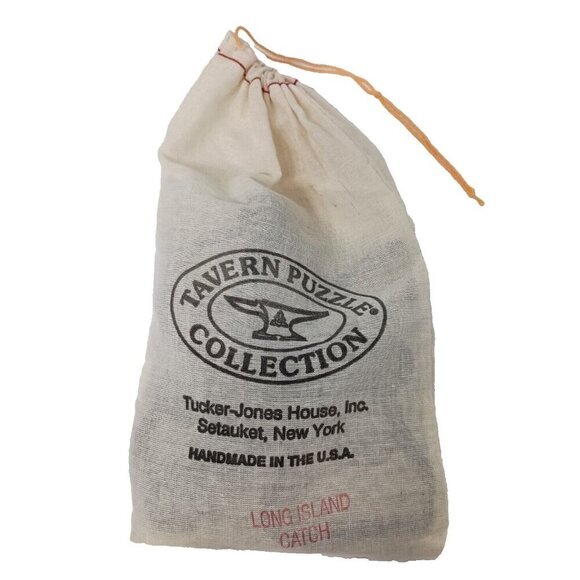 Vintage Tucker Jones Long Island Catch Tavern Collection Metal Puzzle - Picture 1 of 9